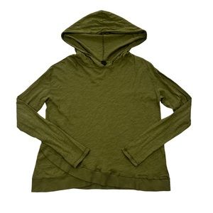 Bobi Revolve Green Long Sleeve Lightweight Hoodie Sweatshirt